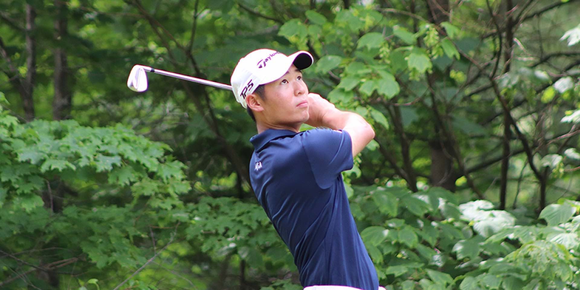 Cyrus Lee, AJGA Scholastic Junior All-America, swinging at the Killington Junior Golf Championship